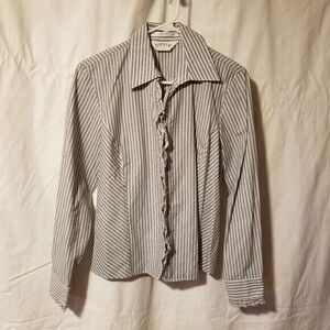 Orvis Button Up Shirt Size 8 Gray